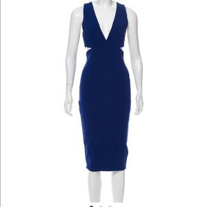 Alice + Olivia cobalt midi dress
